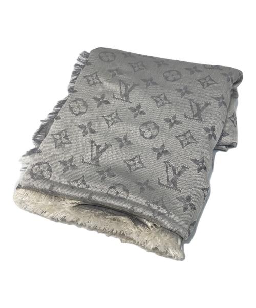LOUIS VUITTON（ルイ ヴィトン）LOUIS VUITTON (ルイ ヴィトン) ショール・モノグラム デニム グレーの古着・服飾アイテム