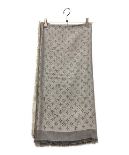 LOUIS VUITTON（ルイ ヴィトン）LOUIS VUITTON (ルイ ヴィトン) ショール・モノグラム デニム グレーの古着・服飾アイテム