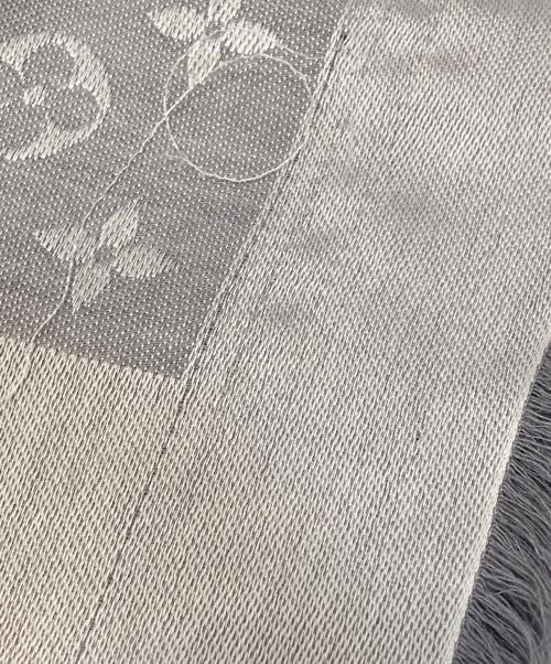 LOUIS VUITTON（ルイ ヴィトン）LOUIS VUITTON (ルイ ヴィトン) ショール・モノグラム デニム グレーの古着・服飾アイテム