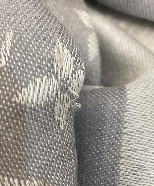 LOUIS VUITTON（ルイ ヴィトン）LOUIS VUITTON (ルイ ヴィトン) ショール・モノグラム デニム グレーの古着・服飾アイテム