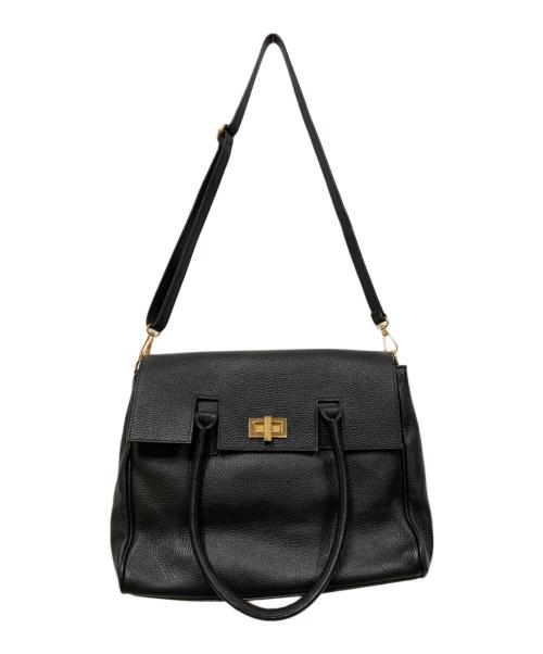 Milos（ミロス）MILOS (ミロス) FRAMeWORK (フレームワーク) FRAMeWORK 別注ショルダー付きバッグ ブラックの古着・服飾アイテム