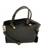 VIOLAd'OROヴィオラドーロ）の古着「ビアンカノットハンドルナイロントート」｜ブラック