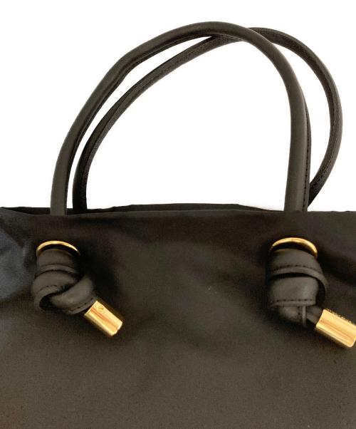 VIOLAd'ORO（ヴィオラドーロ）VIOLAd'ORO (ヴィオラドーロ) ビアンカノットハンドルナイロントート ブラック サイズ:表記なしの古着・服飾アイテム