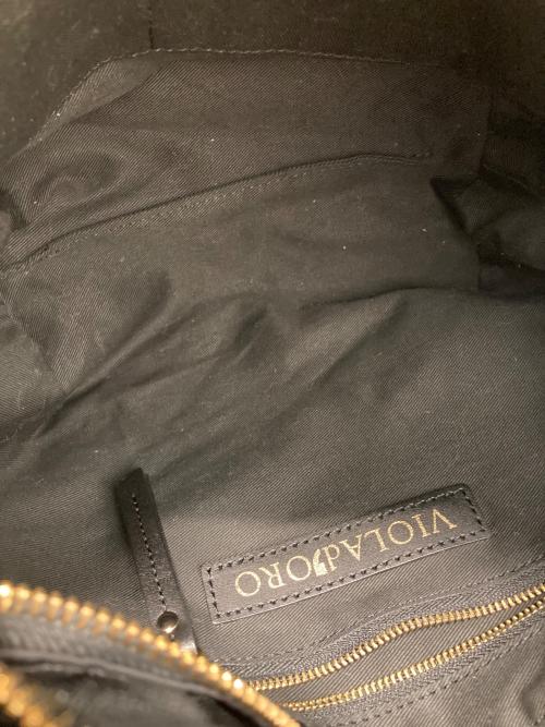 VIOLAd'ORO（ヴィオラドーロ）VIOLAd'ORO (ヴィオラドーロ) ビアンカノットハンドルナイロントート ブラック サイズ:表記なしの古着・服飾アイテム