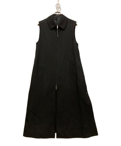 THE RERACS（ザ リラクス）THE RERACS (ザ リラクス) RERACS BALCOLLAR LONG VEST ブラック サイズ:SIZE 38の古着・服飾アイテム