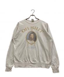 SAINT MICHAEL（セントマイケル）の古着「CRW SWT / OH SHIT / WHITE / クルーネックスウェット」｜ホワイト