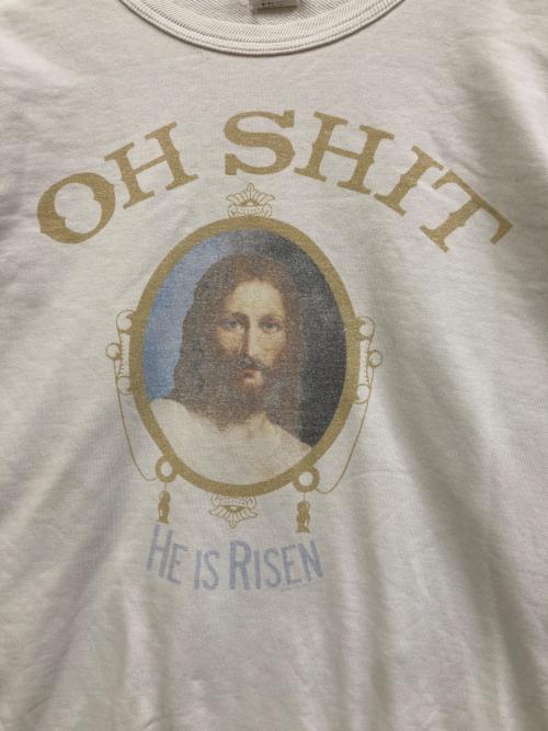 SAINT MICHAEL（セントマイケル）SAINT MICHAEL (セントマイケル) CRW SWT / OH SHIT / WHITE / クルーネックスウェット ホワイト サイズ:SIZE Lの古着・服飾アイテム