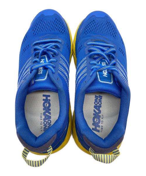HOKAONEONE（ホカオネオネ）HOKAONEONE (ホカオネオネ) BONDI 6 ブルー×イエロー サイズ:26の古着・服飾アイテム