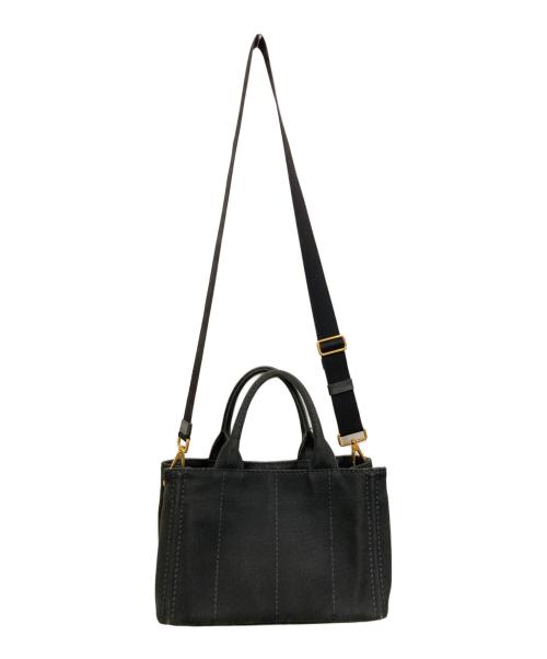 PRADA（プラダ）PRADA (プラダ) CANAPA 2WAYトートバッグ/カナパ ブラック サイズ:表記なしの古着・服飾アイテム