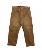 COMME des GARCONS HOMMEコムデギャルソン オム）の古着「コットンツイルパンツ」｜ブラウン