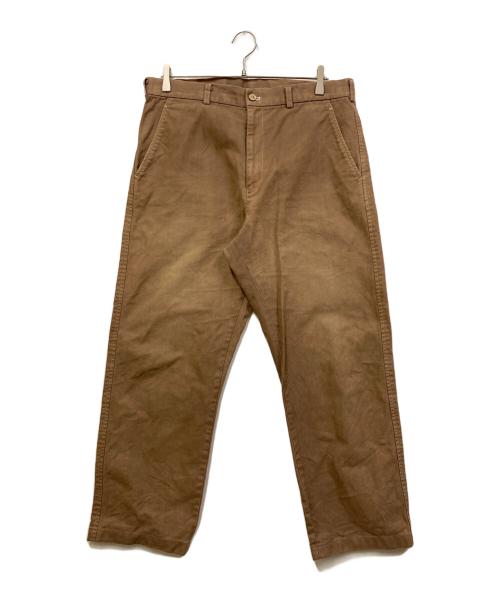 COMME des GARCONS HOMME（コムデギャルソン オム）COMME des GARCONS HOMME (コムデギャルソン オム) コットンツイルパンツ ブラウン サイズ:Lの古着・服飾アイテム