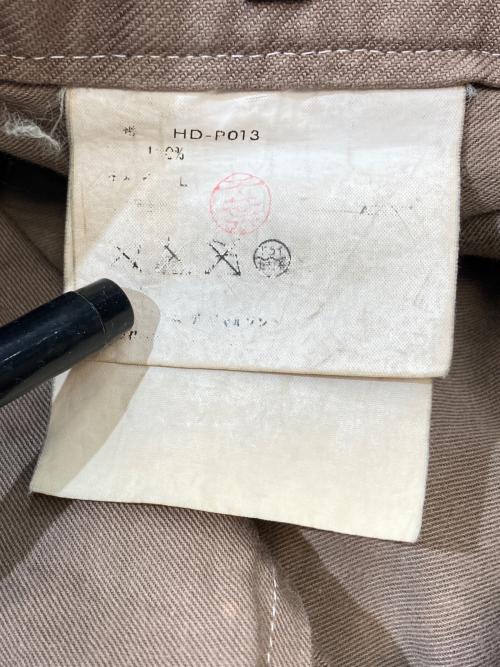 COMME des GARCONS HOMME（コムデギャルソン オム）COMME des GARCONS HOMME (コムデギャルソン オム) コットンツイルパンツ ブラウン サイズ:Lの古着・服飾アイテム