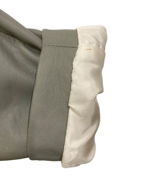 VERSUS VERSACE（ヴェルサス ヴェルサーチェ）VERSUS VERSACE (ヴェルサス ヴェルサーチェ) レザーコート グレー サイズ:SIZE 50の古着・服飾アイテム