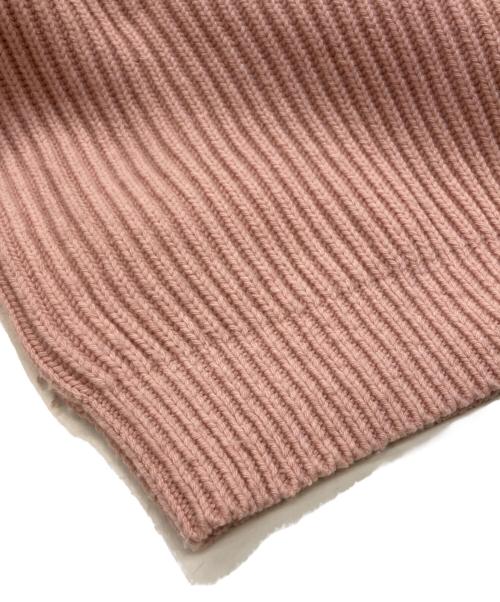 COACH（コーチ）COACH (コーチ) クルーネック ボウ セーター リサイクルウール ピンク サイズ:Sの古着・服飾アイテム