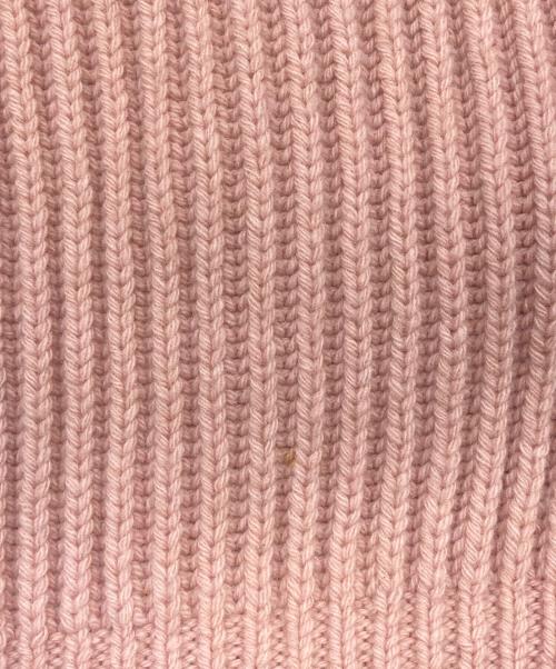 COACH（コーチ）COACH (コーチ) クルーネック ボウ セーター リサイクルウール ピンク サイズ:Sの古着・服飾アイテム