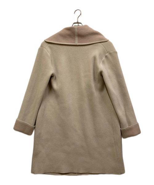FOXEY（フォクシー）FOXEY (フォクシー) ウール ダブルフェイス ニット ガウンコート ベージュ サイズ:記載無しの古着・服飾アイテム