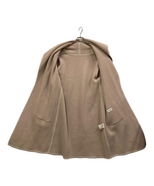 FOXEY（フォクシー）FOXEY (フォクシー) ウール ダブルフェイス ニット ガウンコート ベージュ サイズ:記載無しの古着・服飾アイテム