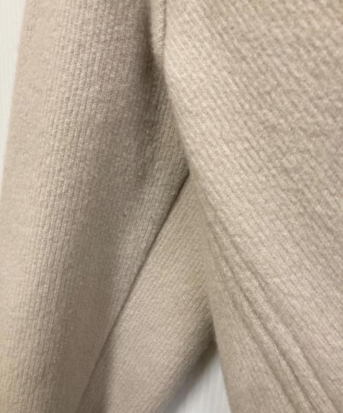 FOXEY（フォクシー）FOXEY (フォクシー) ウール ダブルフェイス ニット ガウンコート ベージュ サイズ:記載無しの古着・服飾アイテム