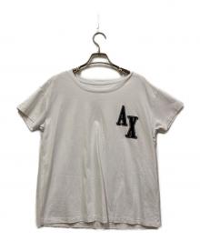 ARMANI EXCHANGE（アルマーニ エクスチェンジ）の古着「AXロゴワッペンTシャツ」｜ホワイト