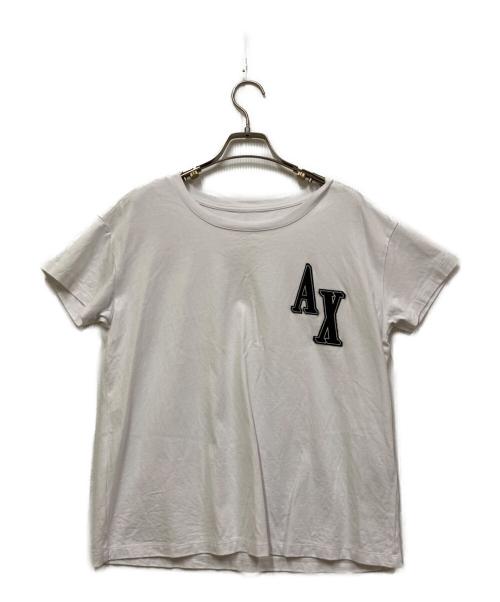 ARMANI EXCHANGE（アルマーニ エクスチェンジ）ARMANI EXCHANGE (アルマーニ エクスチェンジ) AXロゴワッペンTシャツ ホワイト サイズ:Mの古着・服飾アイテム