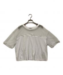 ARMANI EXCHANGE（アルマーニ エクスチェンジ）の古着「半袖メッシュTシャツ」｜ホワイト