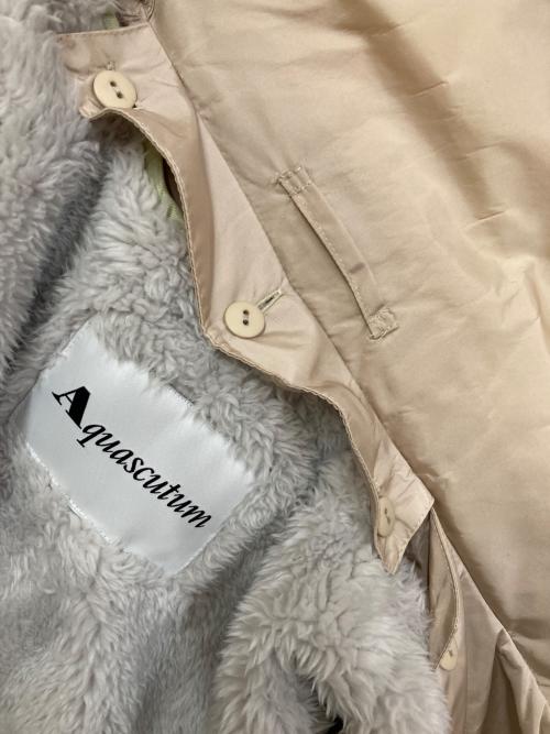 Aquascutum（アクアスキュータム）Aquascutum (アクアスキュータム) 【AQW】Aラインコート ベージュ サイズ:SIZE Mの古着・服飾アイテム