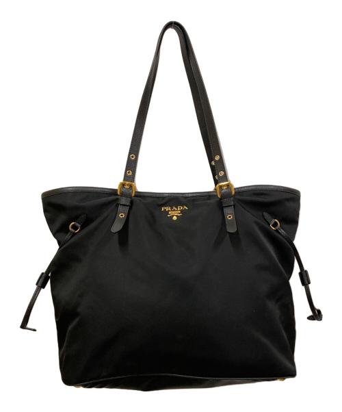 PRADA（プラダ）PRADA (プラダ) ナイロントートバッグ ブラックの古着・服飾アイテム
