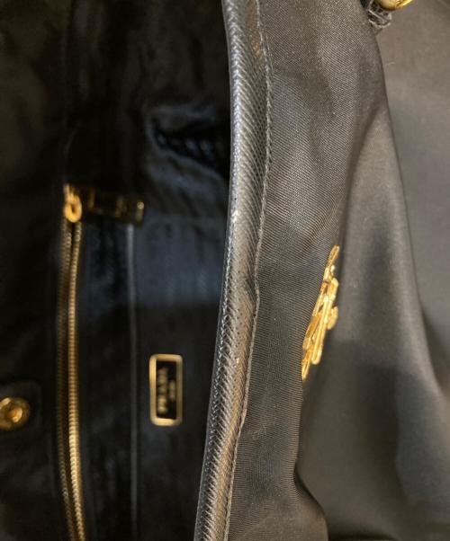 PRADA（プラダ）PRADA (プラダ) ナイロントートバッグ ブラックの古着・服飾アイテム