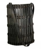 Snow Peak YAMAI×HATORIスノーピーク ヤマイ×）の古着「YMAI × HATORI Leather Crossbody (S)」｜ブラック