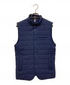 RLX RALPH LAURENアールエルエックスラルフローレン）の古着「キルテッドモックネックベスト」｜ネイビー