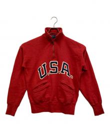 POLO RALPH LAUREN（ポロ・ラルフローレン）の古着「ヴィンテージフィットUSAカラードスウェットシャツ」｜レッド