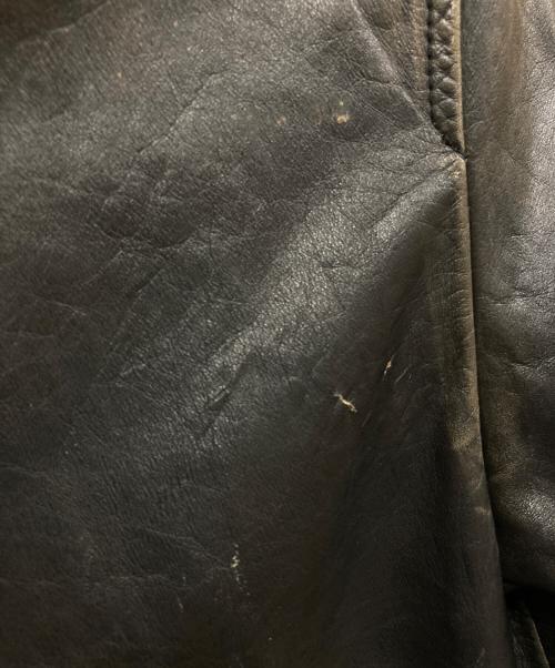 POLO RALPH LAUREN（ポロ・ラルフローレン）POLO RALPH LAUREN (ポロ・ラルフローレン) 90ｓ レザーカーコート グレー サイズ:Lの古着・服飾アイテム