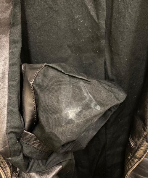 POLO RALPH LAUREN（ポロ・ラルフローレン）POLO RALPH LAUREN (ポロ・ラルフローレン) 90ｓ レザーカーコート グレー サイズ:Lの古着・服飾アイテム