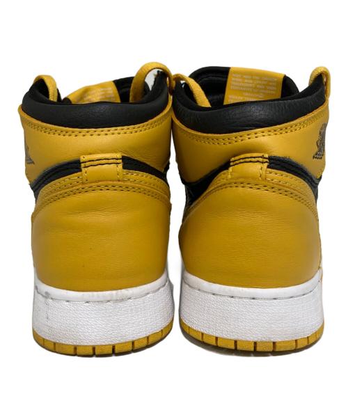 NIKE（ナイキ）NIKE (ナイキ) AIR JORDAN 1 HIGH OG GS POLLEN/エアジョーダン ワン ハイ  オージー ジーエス ポレン ブラック×イエロー サイズ:23の古着・服飾アイテム