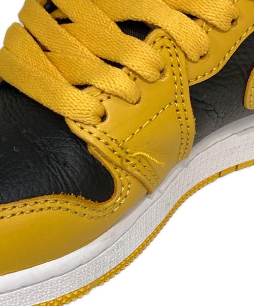 NIKE（ナイキ）NIKE (ナイキ) AIR JORDAN 1 HIGH OG GS POLLEN/エアジョーダン ワン ハイ  オージー ジーエス ポレン ブラック×イエロー サイズ:23の古着・服飾アイテム