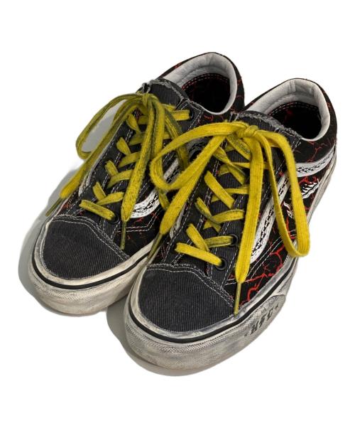 VANS（ヴァンズ）VANS (ヴァンズ) Old Skool Flame Sneake/ヴィンテージ加工 グレー サイズ:23.5の古着・服飾アイテム
