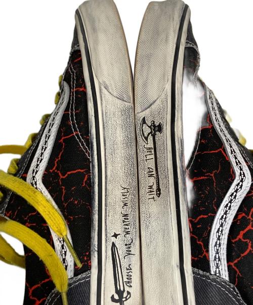 VANS（ヴァンズ）VANS (ヴァンズ) Old Skool Flame Sneake/ヴィンテージ加工 グレー サイズ:23.5の古着・服飾アイテム