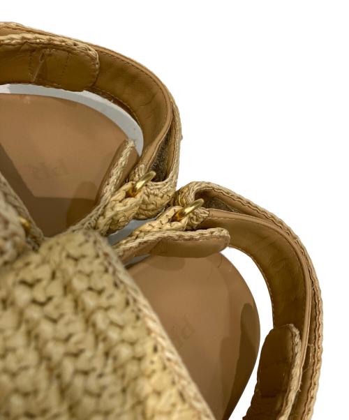 PRADA（プラダ）PRADA (プラダ) クロシェサンダル ベージュ サイズ:SIZE 36の古着・服飾アイテム