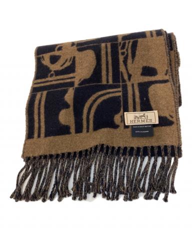 中古・古着通販】HERMES (エルメス) カシミヤマフラー/Hエコセ