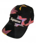 SUPREMEシュプリーム）の古着「21SS GonZ Stars Camp Cap」｜ブラック×ピンク