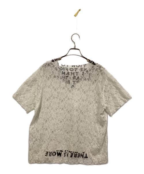 MM6 Maison Margiela（エムエムシックスメゾンマルジェラ）MM6 Maison Margiela (エムエムシックスメゾンマルジェラ) S/S レースカットソー ホワイト サイズ:Mの古着・服飾アイテム