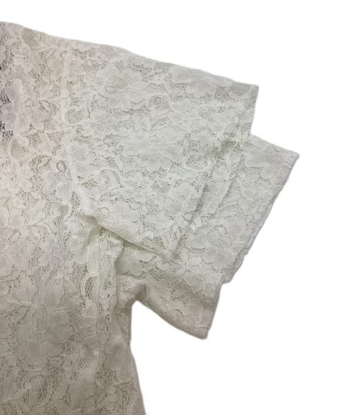 MM6 Maison Margiela（エムエムシックスメゾンマルジェラ）MM6 Maison Margiela (エムエムシックスメゾンマルジェラ) S/S レースカットソー ホワイト サイズ:Mの古着・服飾アイテム