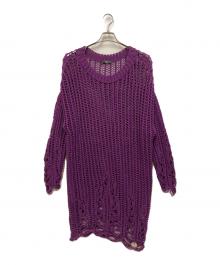 DIESEL（ディーゼル）の古着「メッシュニット プルオーバー」｜パープル