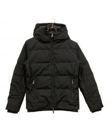 AKM（エーケーエム）の古着「スタンドネックレイヤードダウンジャケット」｜ブラック
