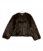 EVERYDAY I LIKE.エヴリデイ アイ ライク）の古着「Anna Fur ジャケット」｜ブラウン
