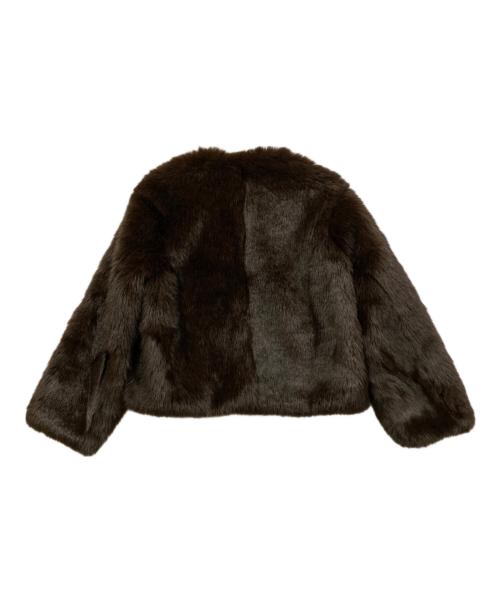 EVERYDAY I LIKE.（エヴリデイ アイ ライク）EVERYDAY I LIKE. (エヴリデイ アイ ライク) Anna Fur ジャケット ブラウン サイズ:Freeの古着・服飾アイテム