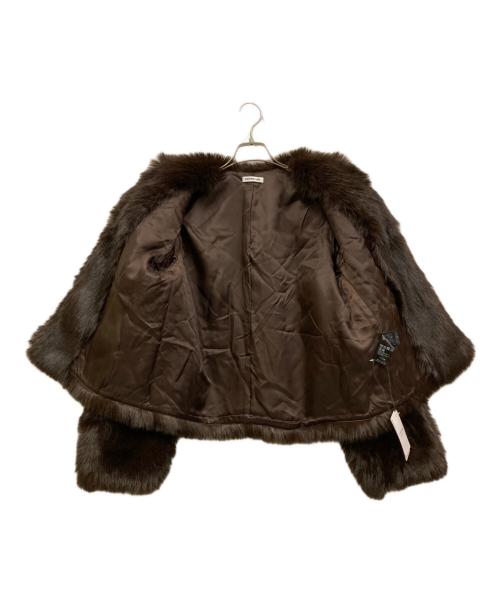 EVERYDAY I LIKE.（エヴリデイ アイ ライク）EVERYDAY I LIKE. (エヴリデイ アイ ライク) Anna Fur ジャケット ブラウン サイズ:Freeの古着・服飾アイテム