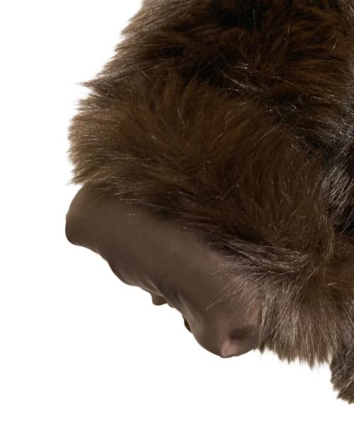 EVERYDAY I LIKE.（エヴリデイ アイ ライク）EVERYDAY I LIKE. (エヴリデイ アイ ライク) Anna Fur ジャケット ブラウン サイズ:Freeの古着・服飾アイテム