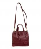 COLE HAANコールハーン）の古着「グランド アンビション スモール バケット バッグ」｜ボルドー