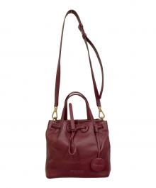 COLE HAAN（コールハーン）の古着「グランド アンビション スモール バケット バッグ」｜ボルドー